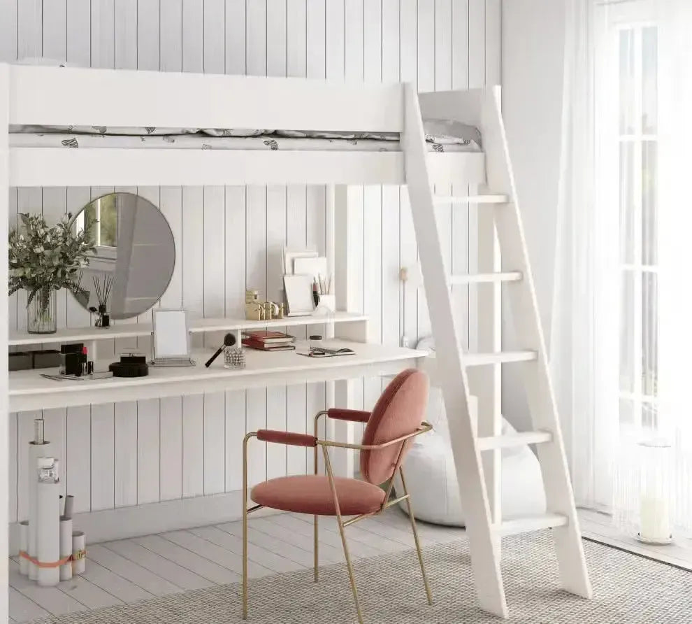 Estella White High with Gaming Desk